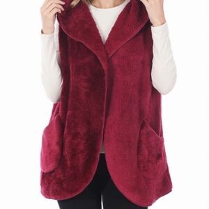 Faux Fur Hooded Vest